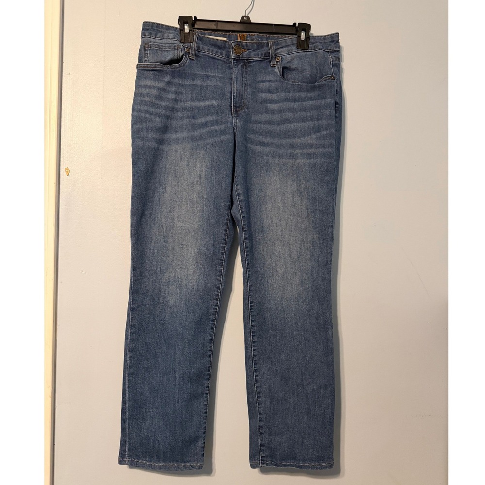 Kut from the Kloth Size 12 Carrie Boyfriend Jeans Medium Wash Straight Leg 2111